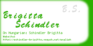 brigitta schindler business card